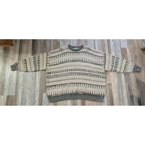 Vintage Grandpa Core S. Wm. Casuals Big Man Sweater 4X Geometric Pattern Knit